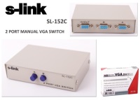 S-LINK Sl-152C 2 Port Vga Switch  2 pc veya  kayıt cihazı  tek ekran 